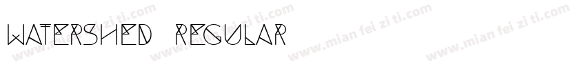 Watershed Regular字体转换